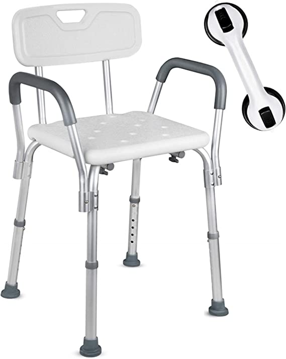 shower chair with back hand support