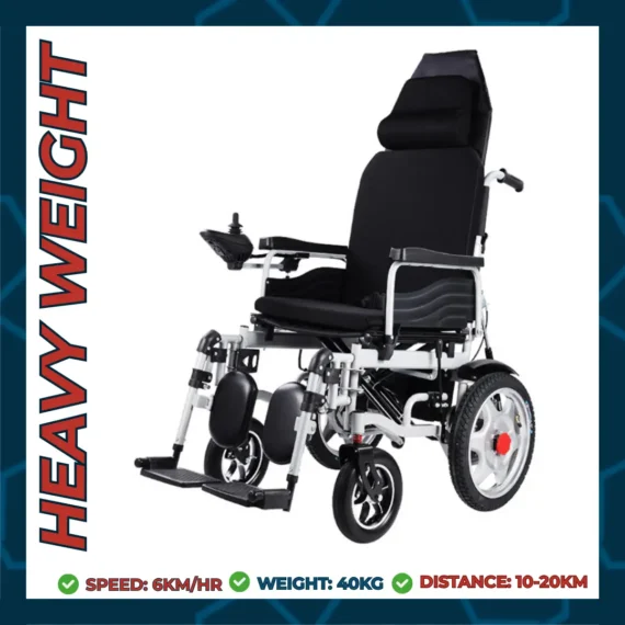 Long Back Rest Electric Wheelchair (2)